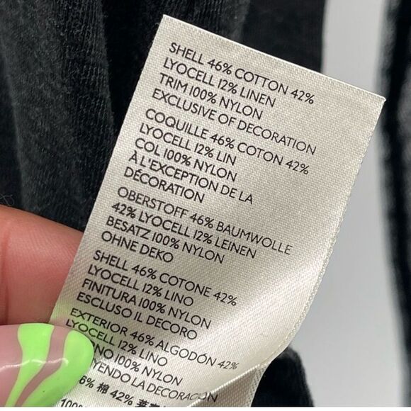 Free People Black Billy Jean Twofer Top Small – Embroidered Lace Sleeves - Picture 14 of 15